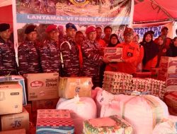 Danlantamal VI Makassar Bantu Korban Banjir Wajo, Pemerintah dan Masyarakat Ucapkan Terima Masih