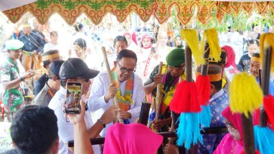 Pesta Panen Mappadendang di Sailong Berlangsung Meriah, Wabup Bone Dorong Peningkatan Produksi Beras Nasional