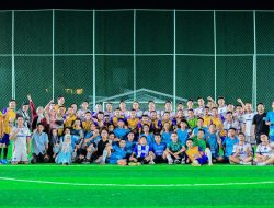 Laga Segitiga Beramal FC dan Jurnalis Dua Kabupaten, Wabup AAP: Olahraga Jadi Jembatan Sinergitas
