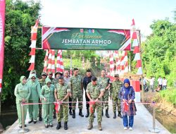 Buka Isolasi Wilayah, Jembatan Perintis Garuda Aramco di Bone Resmi Berdiri Kokoh Berkat Sinergi TNI-Pemda