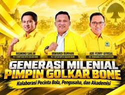 Gen Milenial Pimpin Golkar Bone, Kolaborasi Pecinta Bola, Pengusaha, dan Akademisi